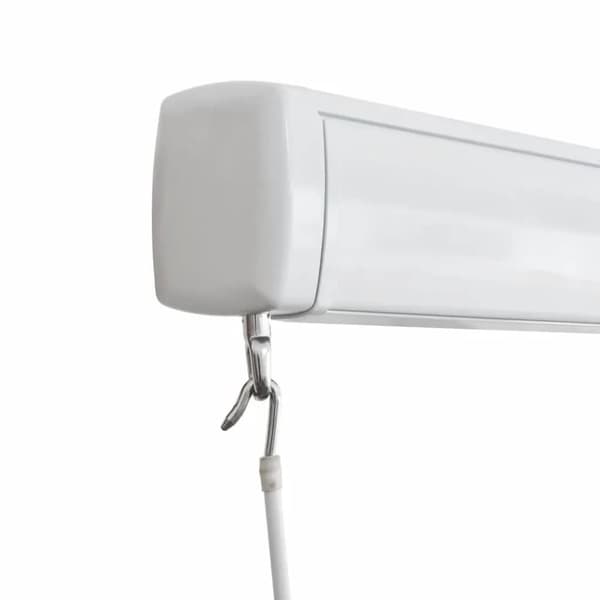 vidaXL Manuaalinen kasettimarkiisi 500x300 cm sininen ja valkoinen
