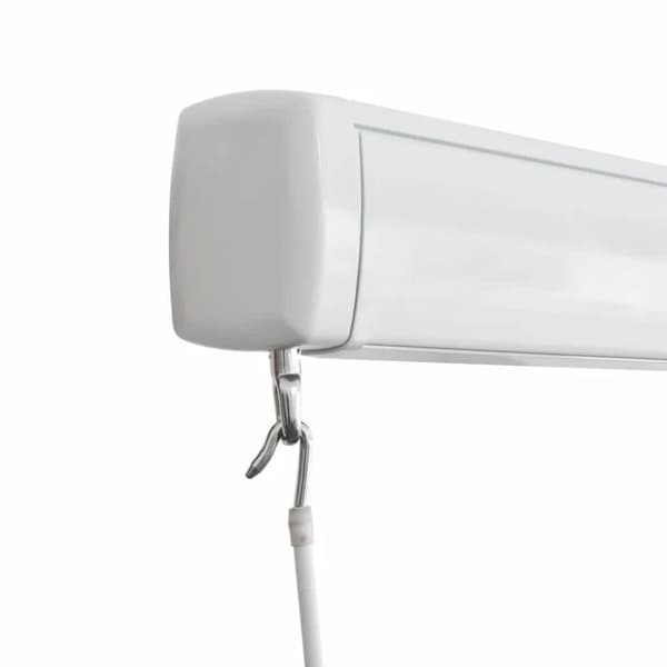 vidaXL Markis manuell 450x300 cm blå och vit