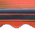 Miniatyrbillede 7 af 10: vidaXL markise m. LED-lys 450x300 cm manuel betjening orange og brun