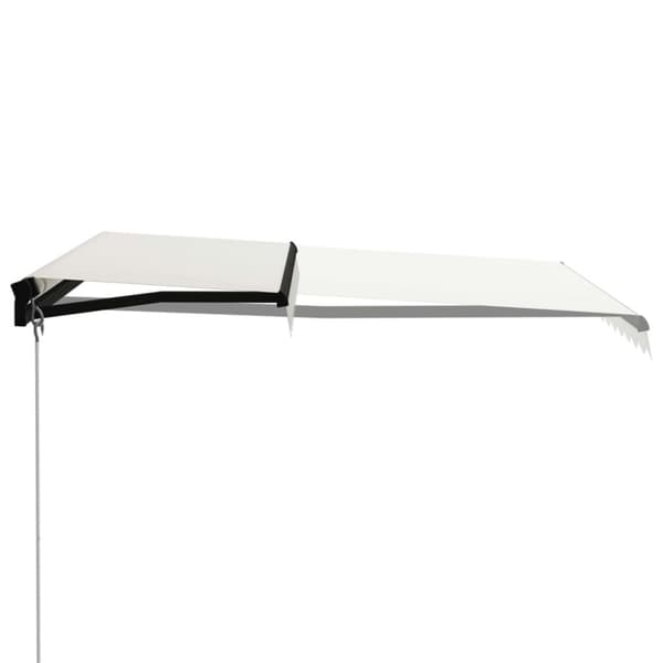 vidaXL Manuell uttrekkbar markise 300x250 cm kremhvit