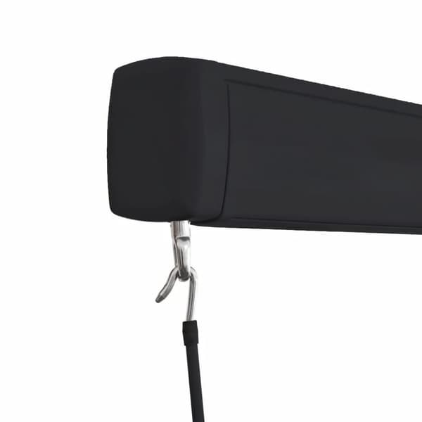 vidaXL Manuell kassettmarkise 500x300 cm blå og hvit
