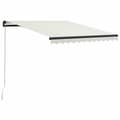 Miniatyrbillede 2 af 11: vidaXL markise m. LED-lys 300x250 cm manuel betjening cremefarvet