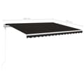 Miniatyrbilde 9 av 9: vidaXL Automatisk markise med vindsensor og LED 400x350 cm antrasitt
