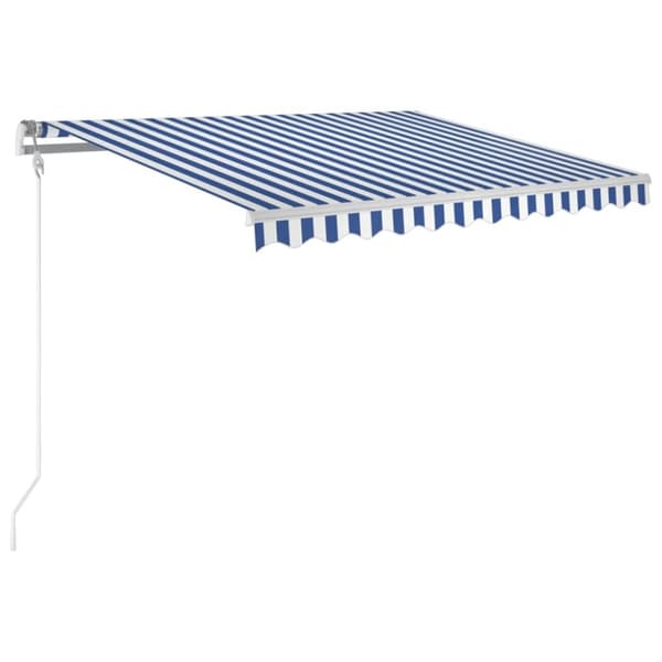 vidaXL Automatisk markis 300x250 cm blå och vit