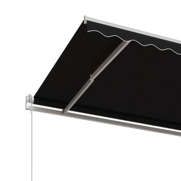 vidaXL Automatisk uttrekkbar markise 400x350 cm antrasitt