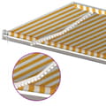 Miniatyrbilde 5 av 9: vidaXL Automatisk markise med vindsensor og LED 500x300 cm gul/hvit