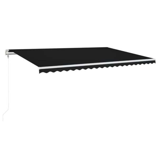 vidaXL Markis automatiskt infällbar 500x350 cm antracit