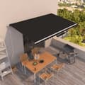 Miniatyrbild 1 av 8: vidaXL Markis automatiskt infällbar 500x350 cm antracit
