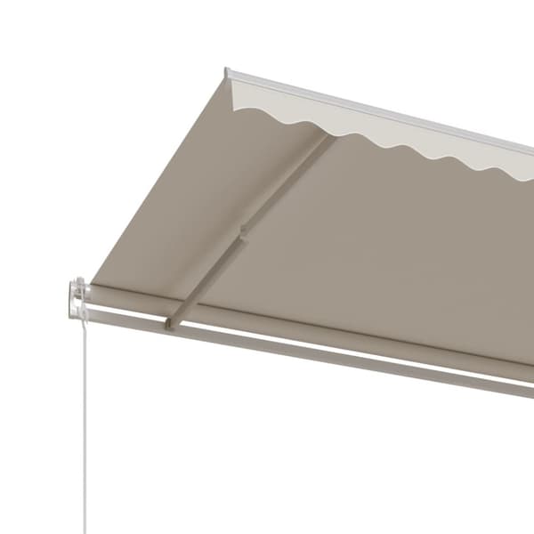 vidaXL Automatisk markis 600x350 cm gräddvit