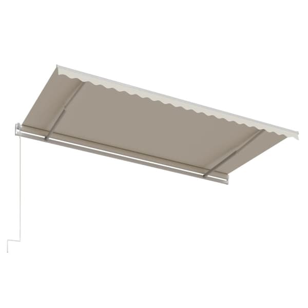vidaXL Automatisk uttrekkbar markise 500x300 cm kremhvit
