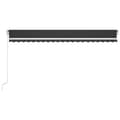 Miniatyrbilde 4 av 7: vidaXL Manuell uttrekkbar markise 500x350 cm antrasitt