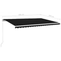 Miniatyrbilde 7 av 7: vidaXL Manuell uttrekkbar markise 500x350 cm antrasitt