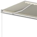 Miniatyrbild 5 av 7: vidaXL Markis manuellt infällbar 450x350 cm gräddvit