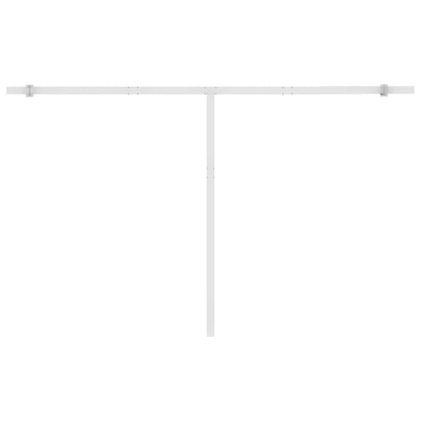 vidaXL Automatisk markise med vindsensor og LED 450x300 cm antrasitt