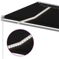 Miniatyrbild 6 av 11: vidaXL Automatisk markis med vindsensor & LED 4,5x3,5 m antracit