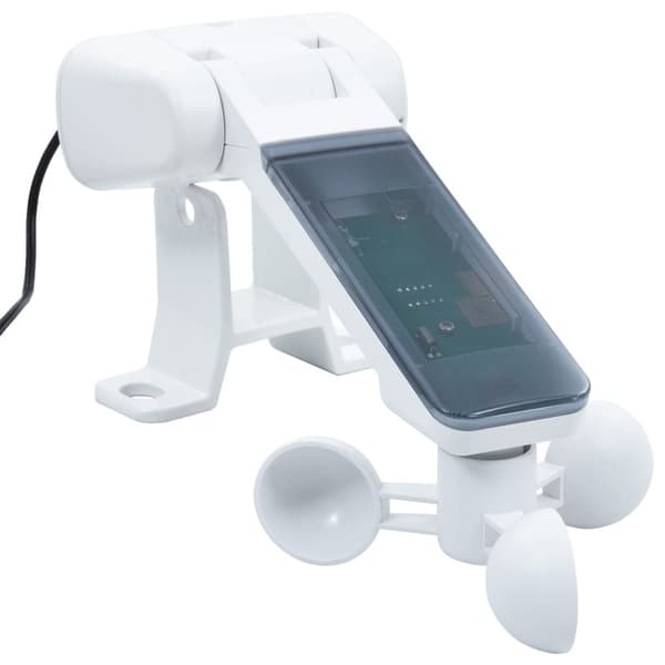 vidaXL Automatisk markis med vindsensor & LED 4,5x3,5 m antracit