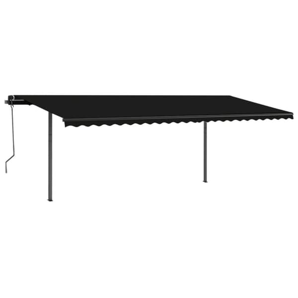 vidaXL Manuell uttrekkbar markise 3,5x2,5 m antrasitt