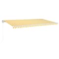 Miniatyrbillede 2 af 10: vidaXL markise m. LED + vindsensor 600x300 cm automatisk gul/hvid