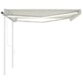 Miniatyrbillede 5 af 11: vidaXL markise m. LED + vindsensor 4x3,5 m automatisk creme