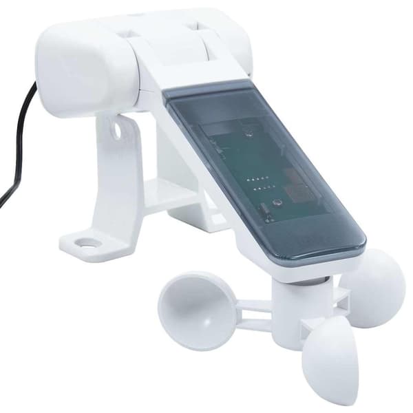 vidaXL markise m. LED + vindsensor 4x3 m automatisk cremefarvet