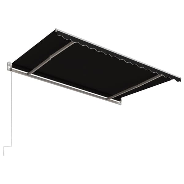 vidaXL markise 450x300 cm automatisk betjening antracitgrå