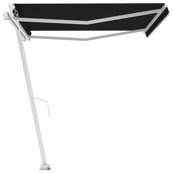vidaXL Fristående markis manuellt infällbar 450x350 cm antracit
