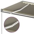 Miniatyrbilde 6 av 11: vidaXL Automatisk markise med vindsensor og LED 6x3,5m antrasitt