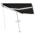 Miniatyrbild 3 av 11: vidaXL Automatisk markis med vindsensor & LED 500x350 cm antracit