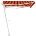 Miniatyrbillede 4 af 11: vidaXL fritstående markise 450x300 cm automatisk betjening orange/brun