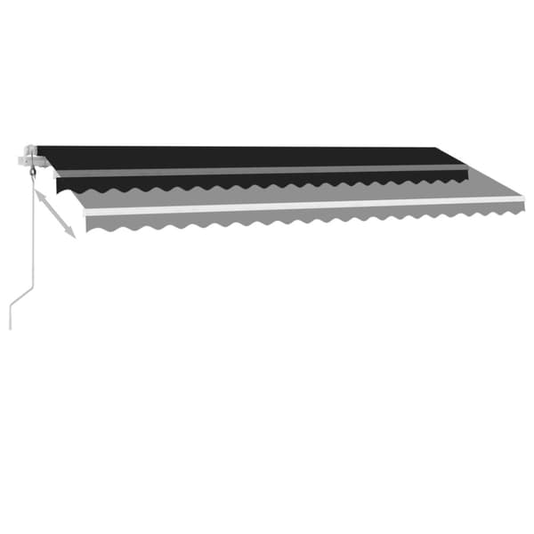 vidaXL Vapaasti seisova sisäänkelattava markiisi 500x300cm antrasiitti