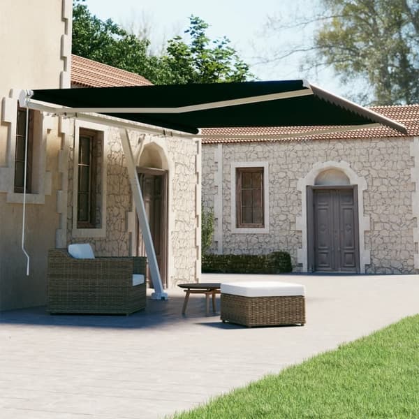vidaXL Vapaasti seisova sisäänkelattava markiisi 450x300cm antrasiitti