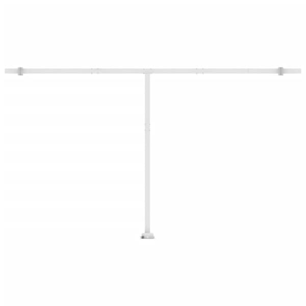 vidaXL Sisäänkelattava markiisi LED/tuulisensori 500x300 cm sinivalk.