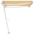 Miniatyrbillede 5 af 11: vidaXL markise m. LED + vindsensor 400x350 cm automatisk gul/hvid