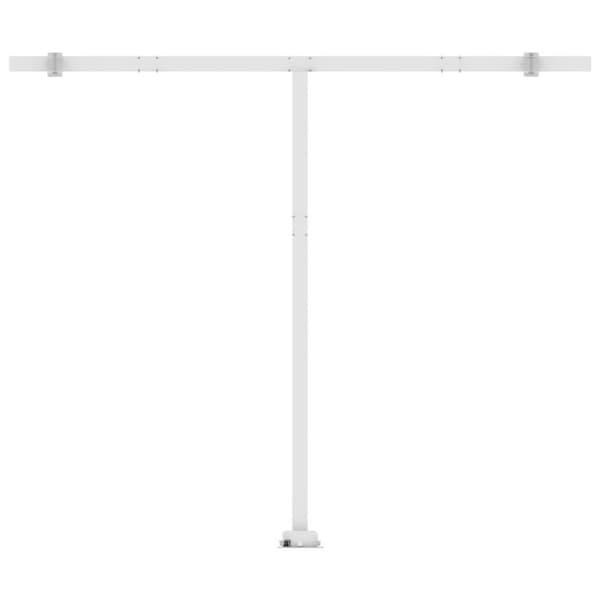 vidaXL Frittstående automatisk markise 400x300 cm antrasitt