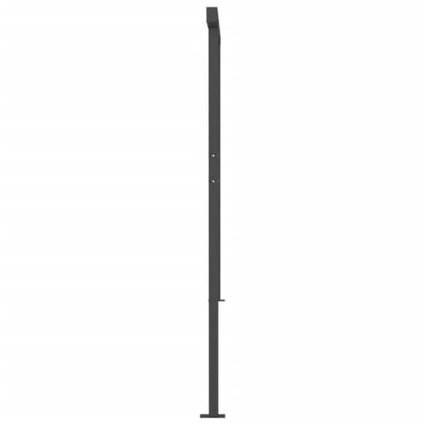 vidaXL Automatisk markis med vindsensor & LED 6x3 m orange/brun