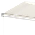 Miniatyrbilde 6 av 11: vidaXL Frittstående automatisk markise 500x350 cm kremhvit