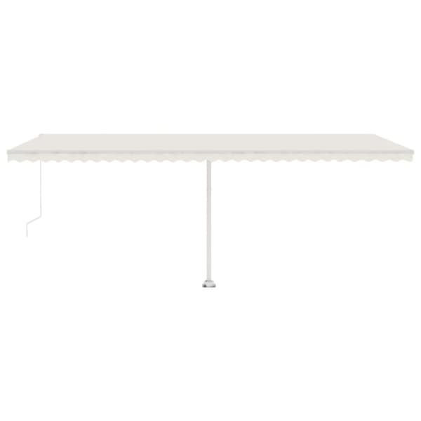 vidaXL fritstående markise 600x350 cm manuel betjening cremefarvet