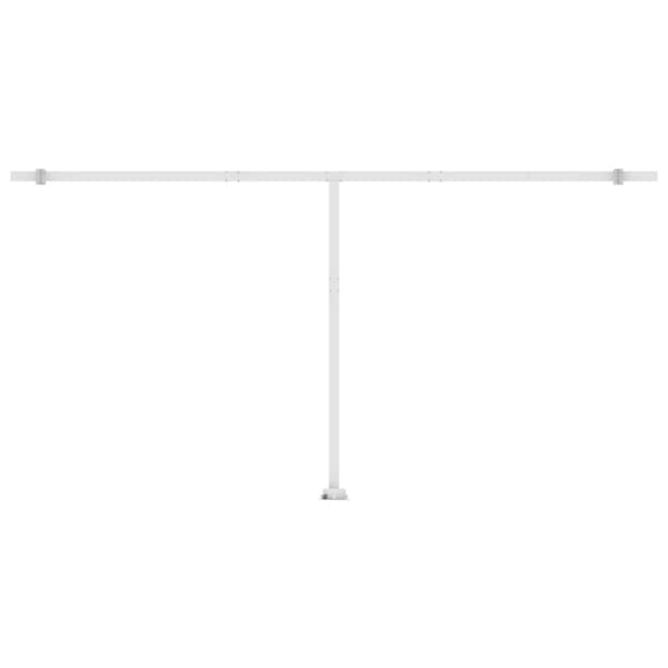 vidaXL Automatisk markis med vindsensor & LED 600x350 cm antracit