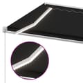 Miniatyrbilde 6 av 11: vidaXL Manuell uttrekkbar markise med LED 500x350 cm antrasitt