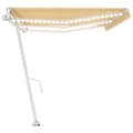 Miniatyrbillede 5 af 11: vidaXL markise m. LED + vindsensor 600x350 cm automatisk gul og hvid