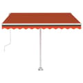 Miniatyrbillede 5 af 11: vidaXL fritstående markise 350x250 cm automatisk betjening orange/brun