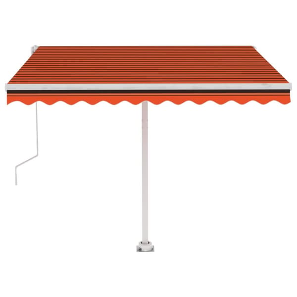 vidaXL Vapaasti seisova sisäänkelattava markiisi 300x250cm orans.rusk.