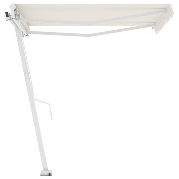 vidaXL Fristående markis automatisk 350x250 cm gräddvit