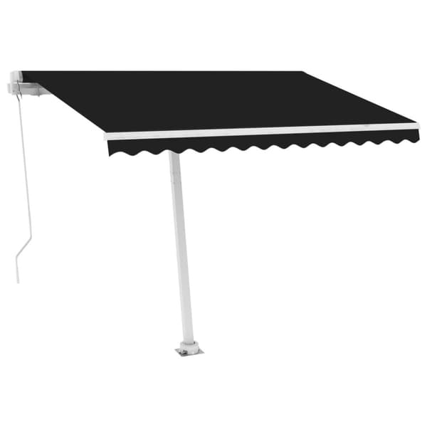 vidaXL Fristående markis manuell 300x250 cm antracit