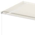 Miniatyrbilde 7 av 11: vidaXL Frittstående manuell uttrekkbar markise 350x250 cm kremhvit