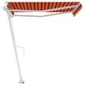 Miniatyrbilde 2 av 11: vidaXL Frittstående manuell uttrekkbar markise 350x250 cm oransje/brun