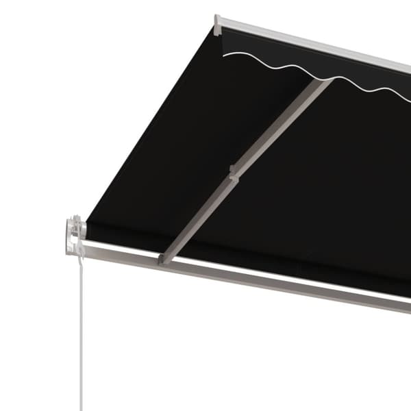 vidaXL markise 350x250 cm automatisk betjening antracitgrå