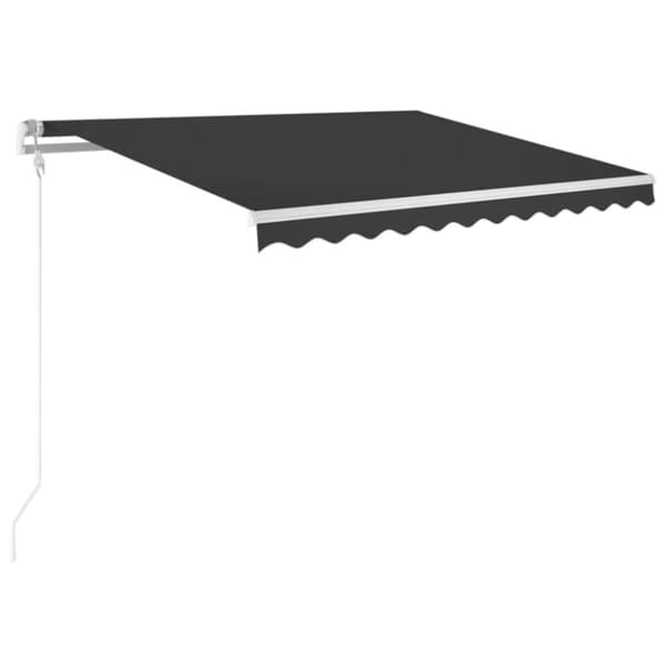 vidaXL markise 350x250 cm automatisk betjening antracitgrå