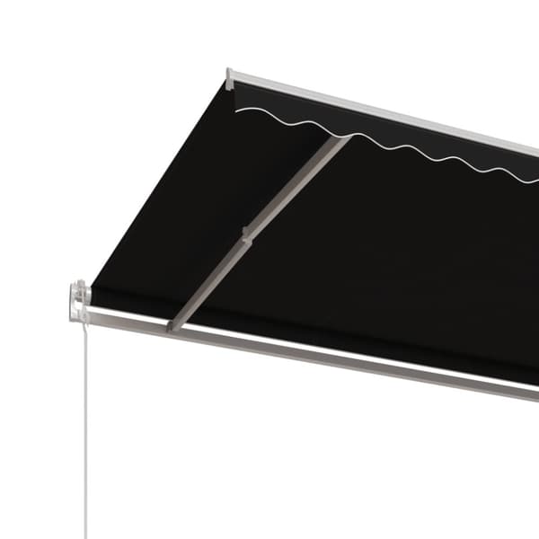 vidaXL markise 600x300 cm automatisk betjening antracitgrå