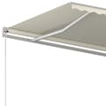 Pikkukuva 5 / 7: vidaXL Manuaalisesti sisäänkelattava markiisi 500x350 cm kerma